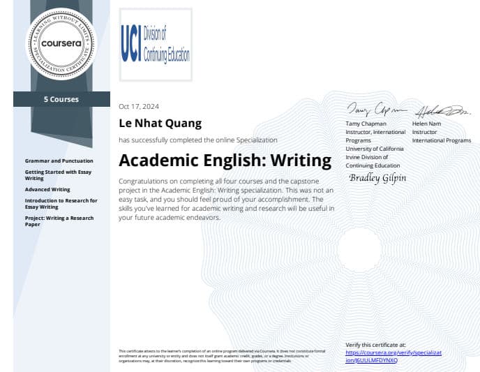 Academic English: Writing