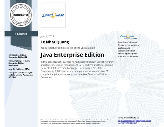 Java Enterprise Edition